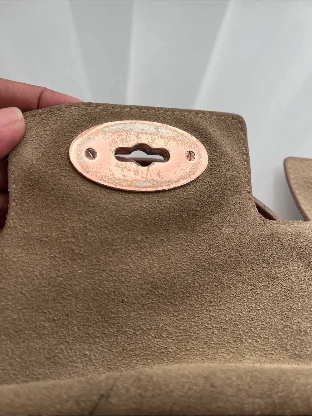 MULBERRY GOLDEN MUSTARD WRINKLED PAYENT LEATHER SMALL BAYSWATER SATCHEL - Picture 3 of 16